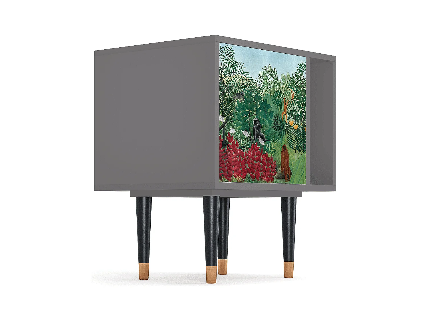 Table de nuit - 57х69х48 cm - S2 - Jungles in Paris, Gris