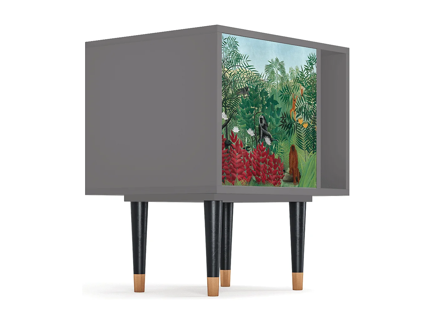 Table de nuit - 57х69х48 cm - S2 - Jungles in Paris, Gris