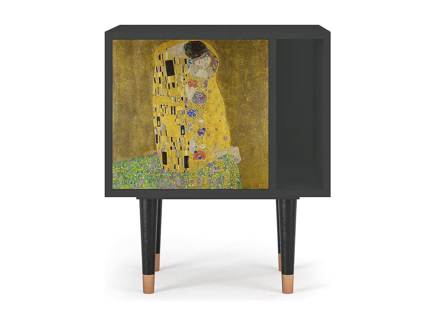 Criado-mudo - 57х69х48 cm - S2 - The Kiss by Klimt , Antracite