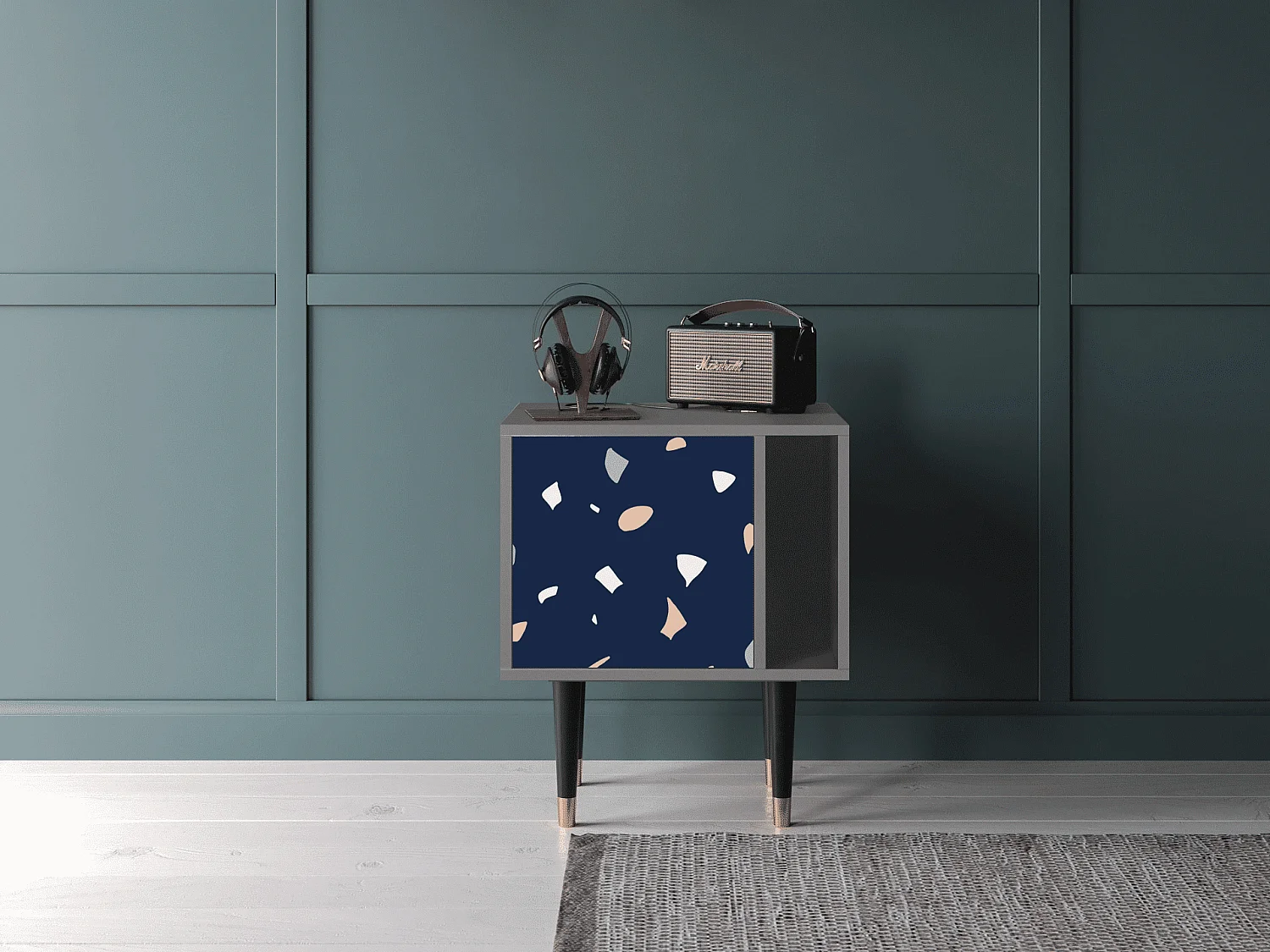 Table de nuit - 57х69х48 cm - S2 - Space Satellites, Gris