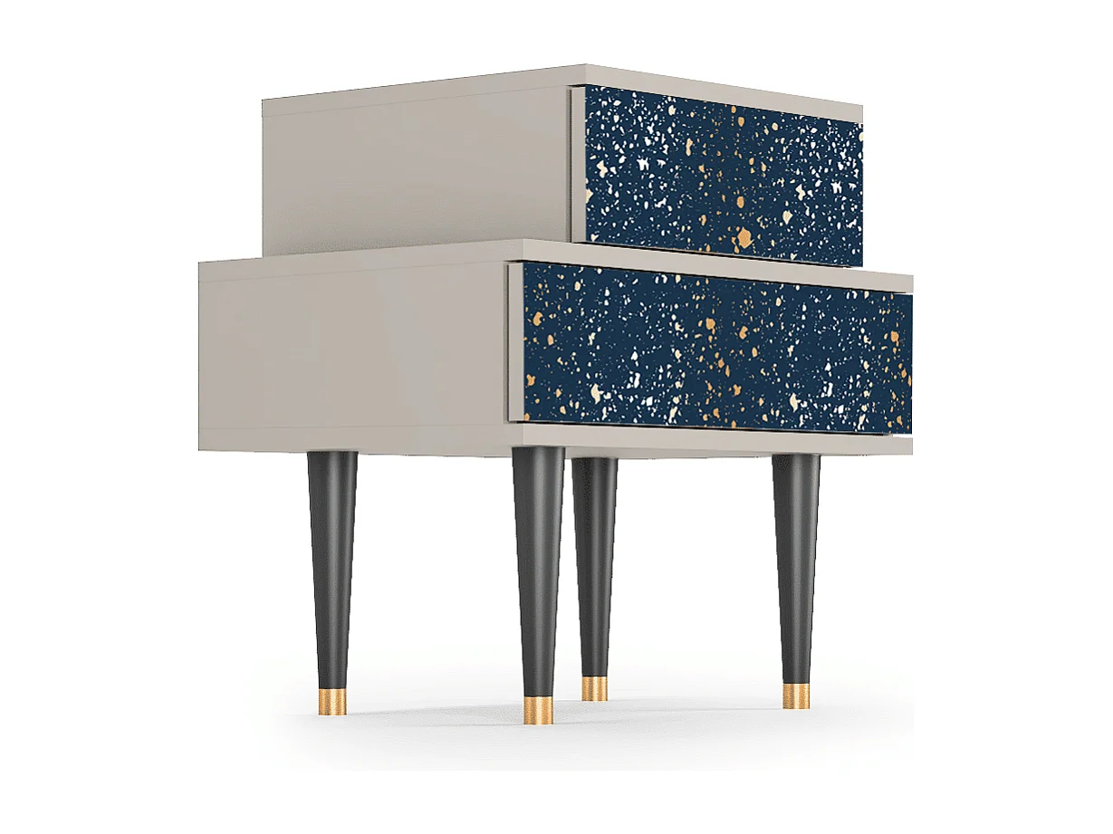 Stolik nocny - 58х58х41 cm - NS1 - Starfall, Piaskowy