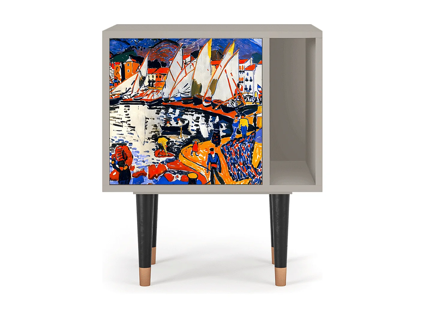 Table de nuit - 57х69х48 cm - S2 - Le Séchage des voiles , Sable