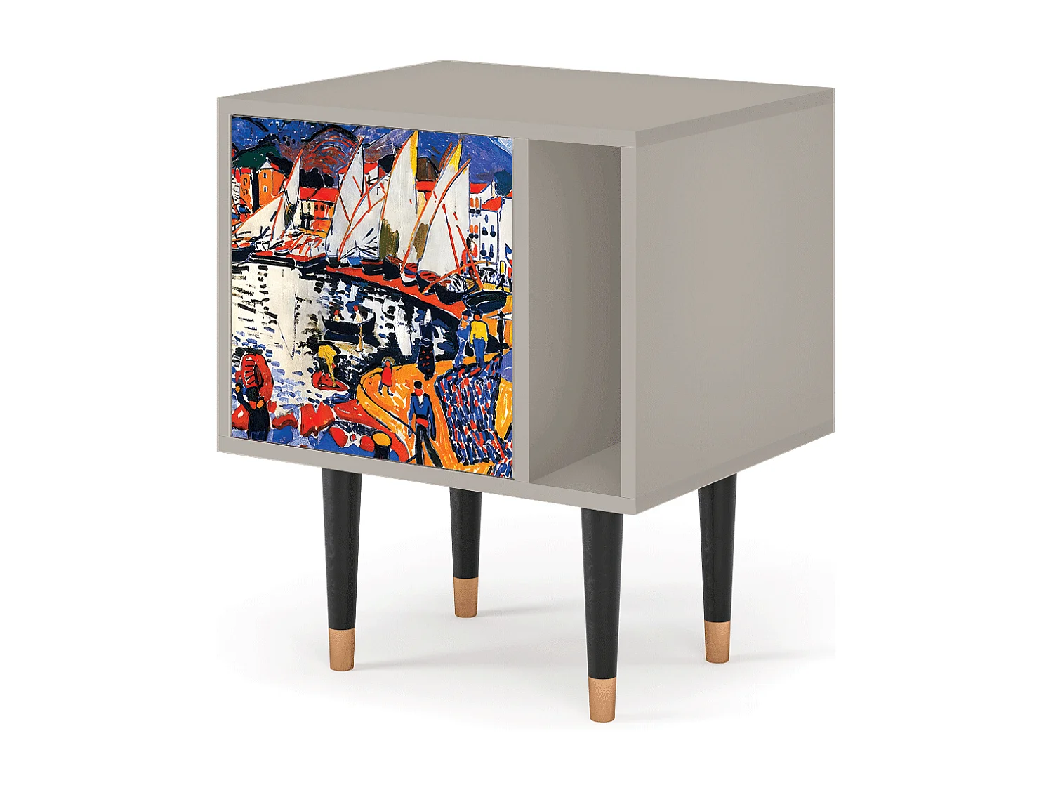 Table de nuit - 57х69х48 cm - S2 - Le Séchage des voiles , Sable