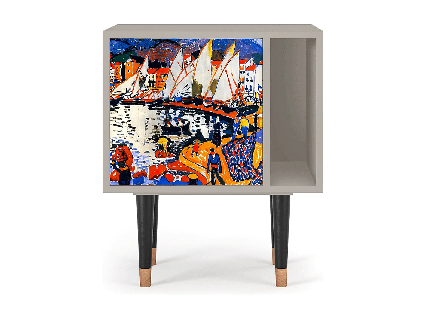 Table de nuit - 57х69х48 cm - S2 - Le Séchage des voiles , Sable