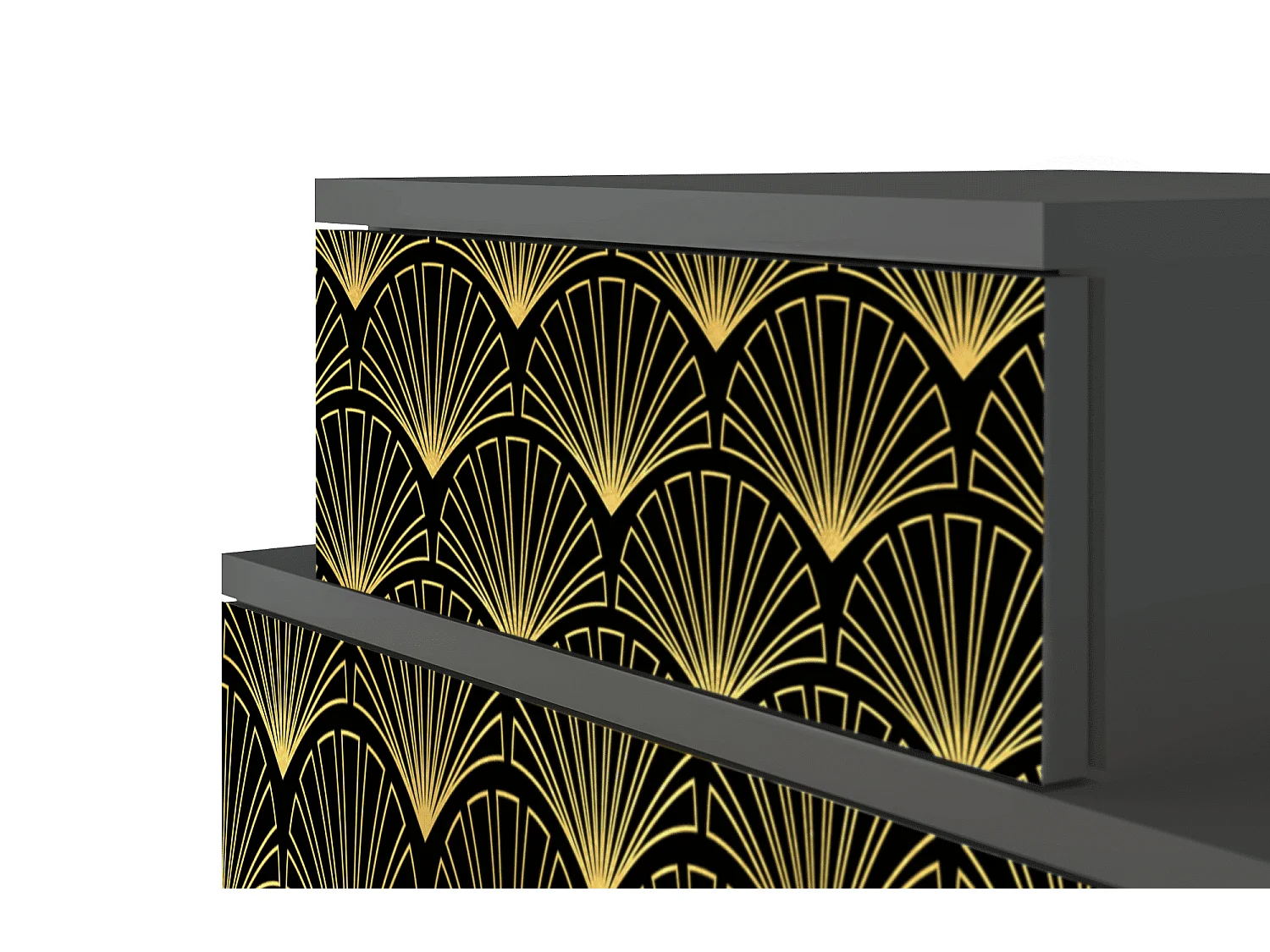 Table de nuit - 58х58х41 cm - NS1 - Bird of Juno, Anthracite