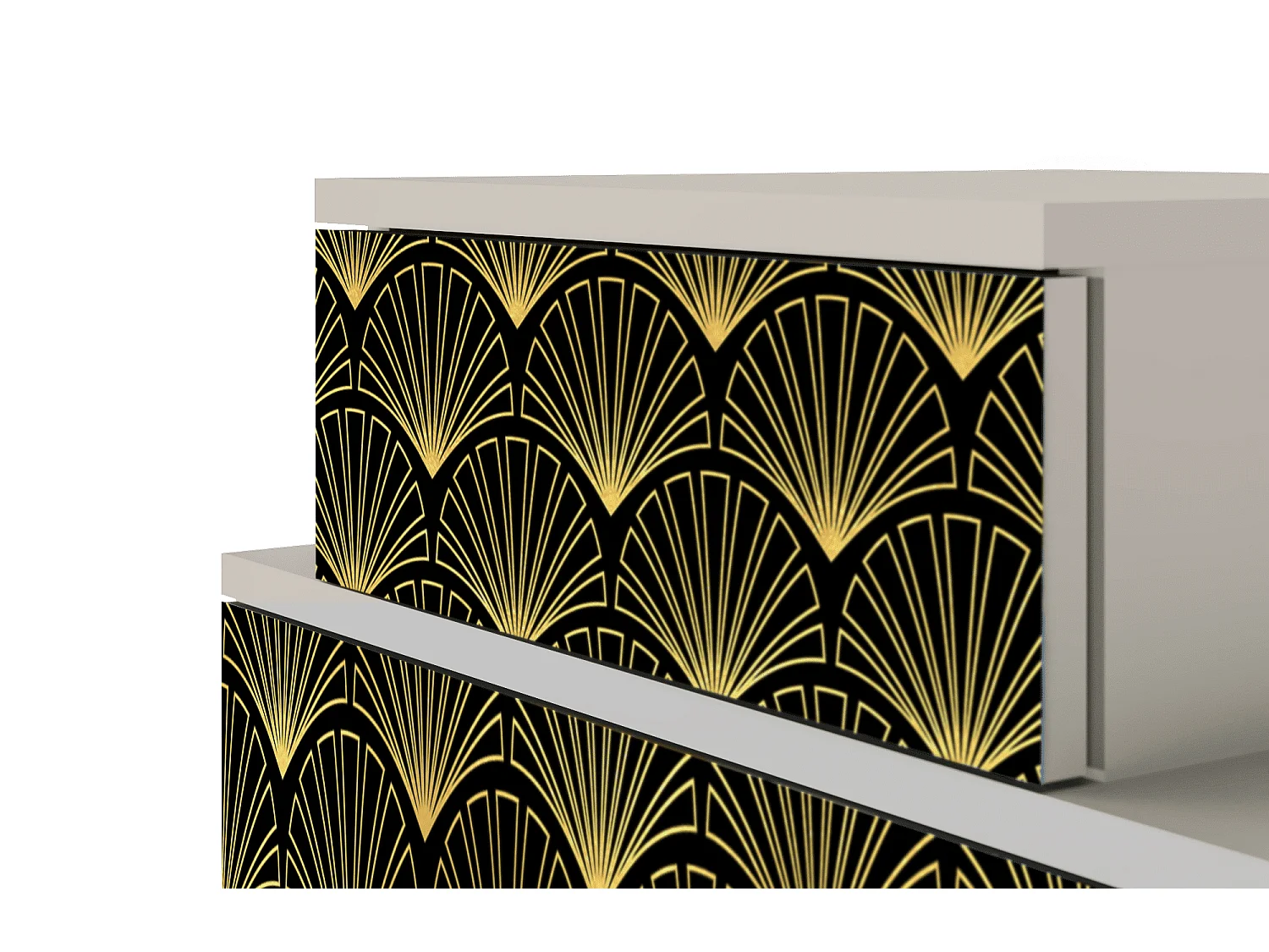 Stolik nocny - 58х58х41 cm - NS1 - Bird of Juno, Piaskowy