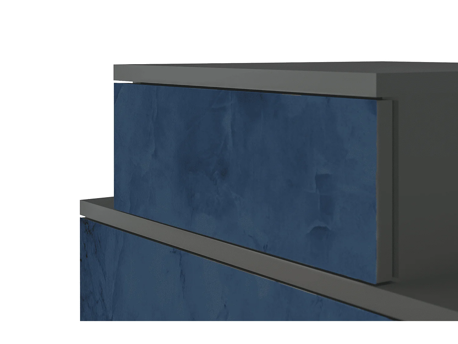 Stolik nocny - 58х58х41 cm - NS1 - Endless Galaxi, Antracyt