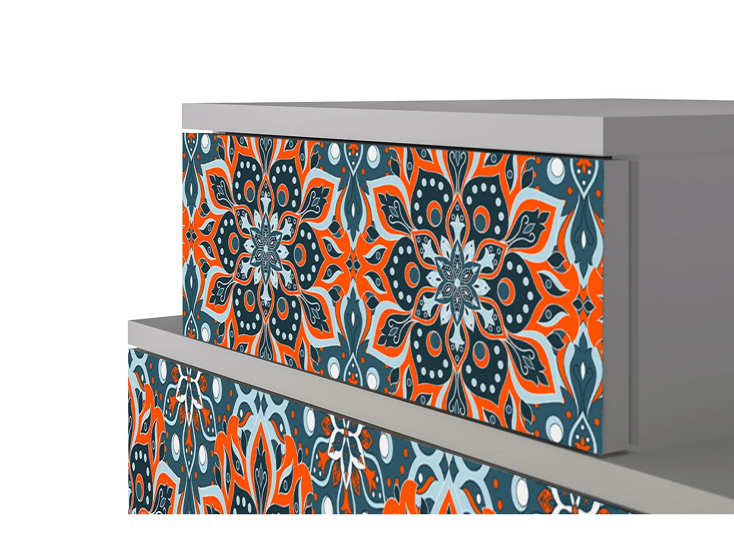 Table de nuit - 58х58х41 cm - NS1 - Fire Beetle, Gris