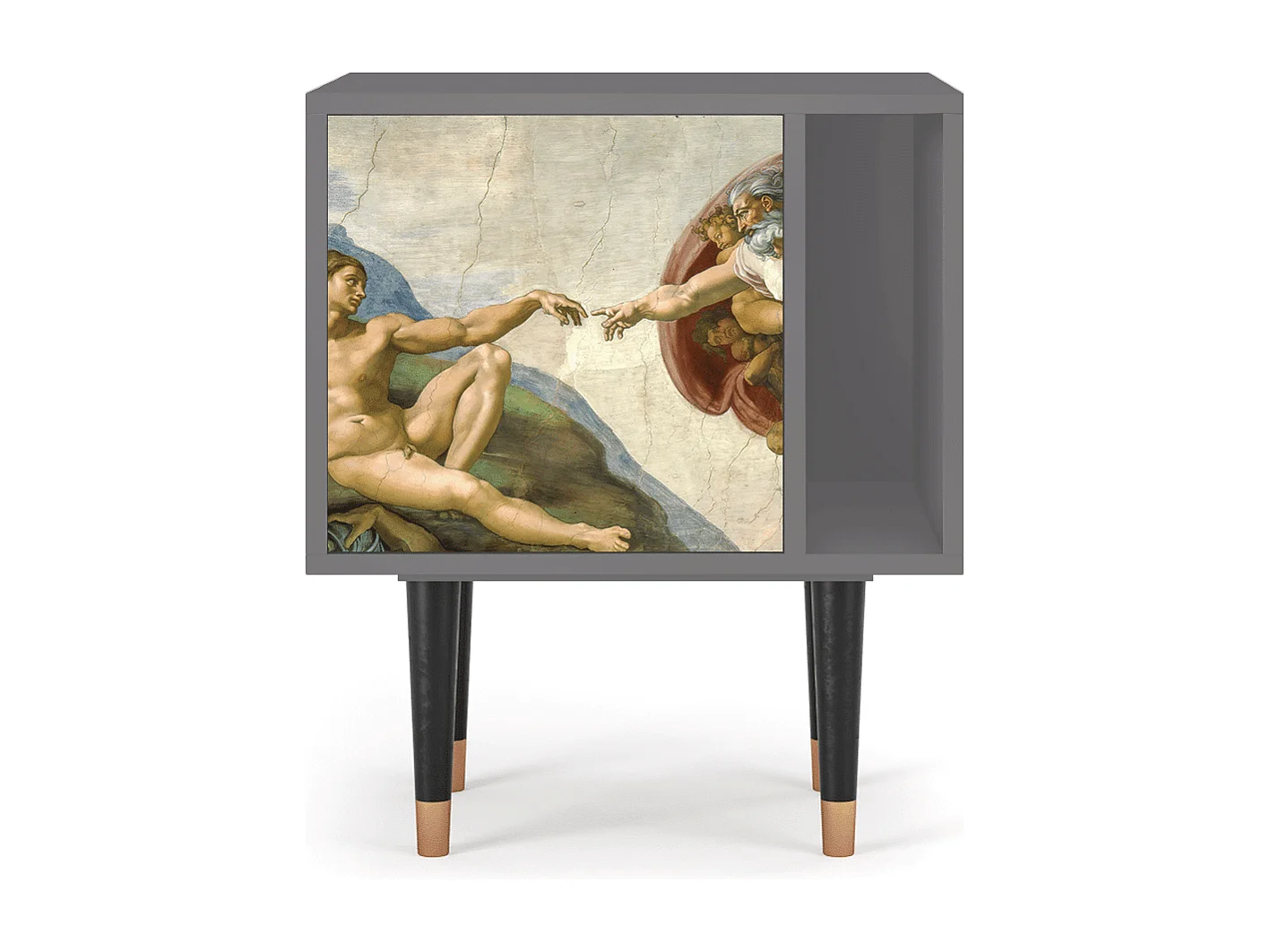 Table de nuit - 57х69х48 cm - S2 - The Creation of Adam, Gris