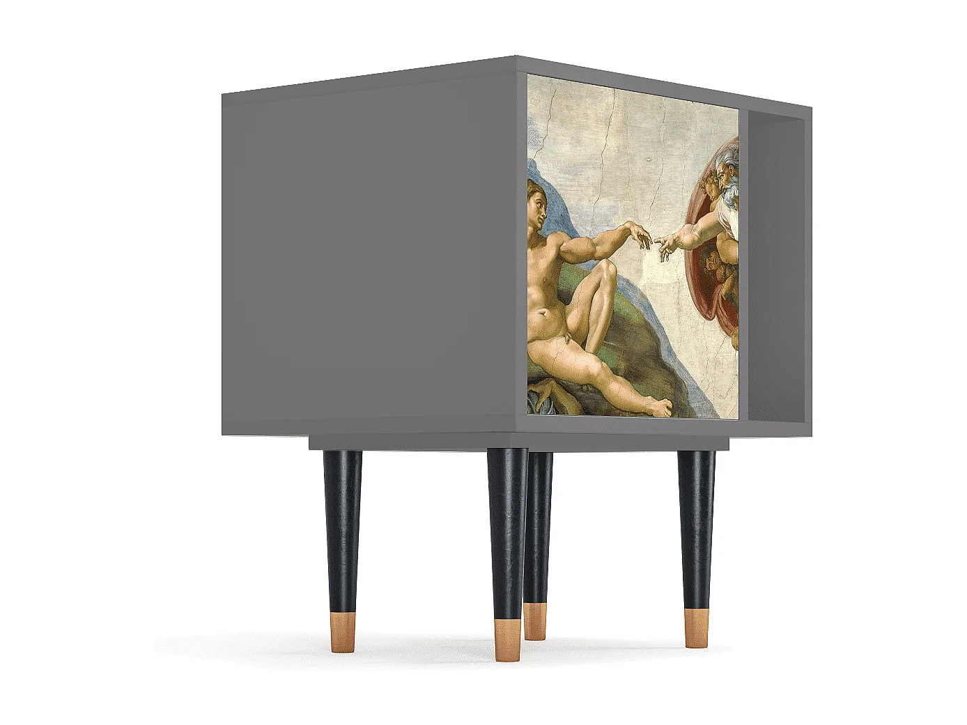 Table de nuit - 57х69х48 cm - S2 - The Creation of Adam, Gris