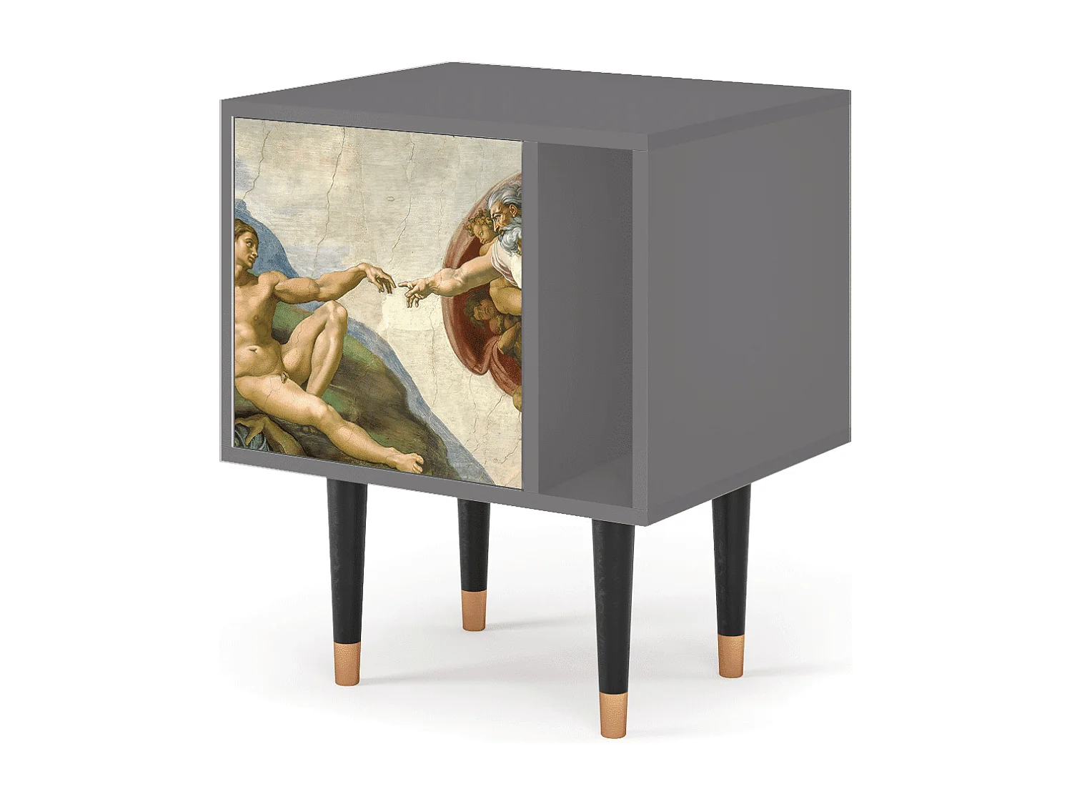 Table de nuit - 57х69х48 cm - S2 - The Creation of Adam, Gris