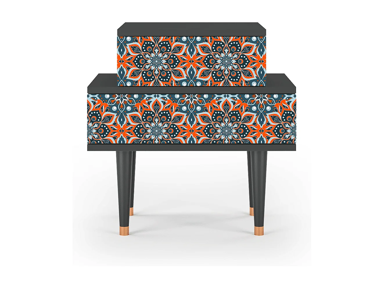 Table de nuit - 58х58х41 cm - NS1 - Fire Beetle, Anthracite