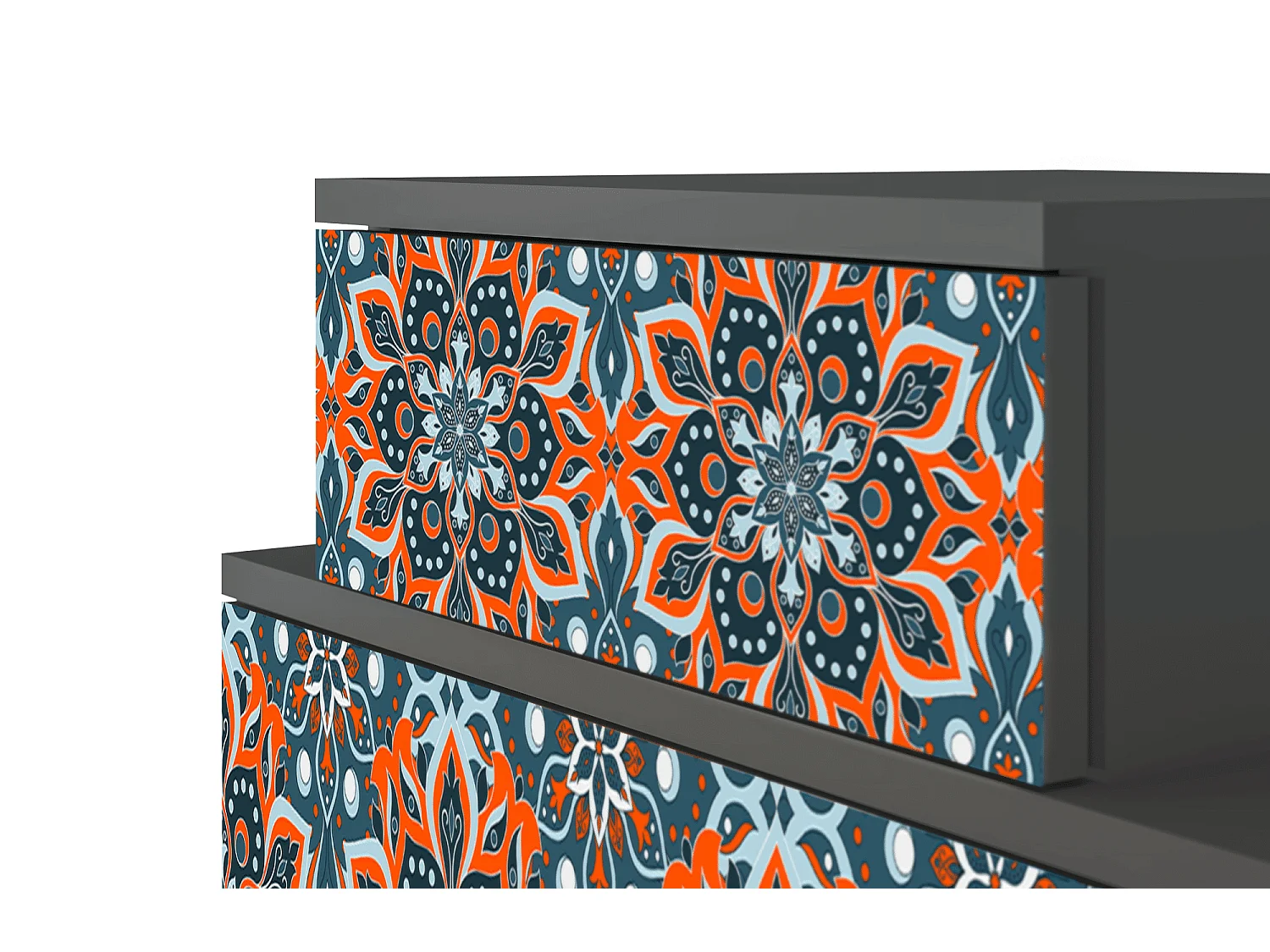 Table de nuit - 58х58х41 cm - NS1 - Fire Beetle, Anthracite