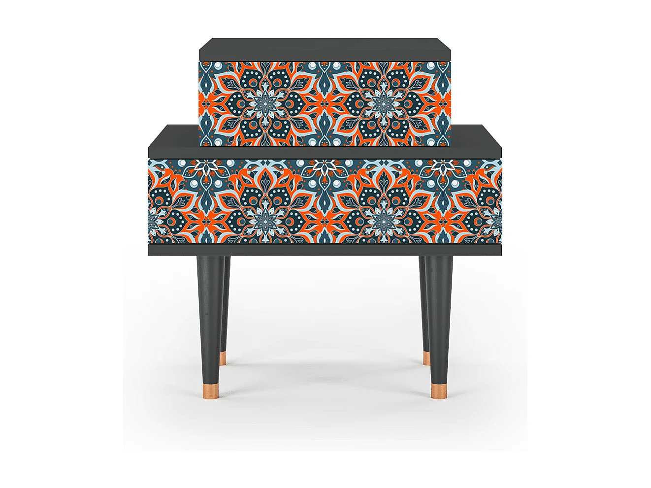 Comodino - 58х58х41 cm - NS1 - Fire Beetle, Antracite