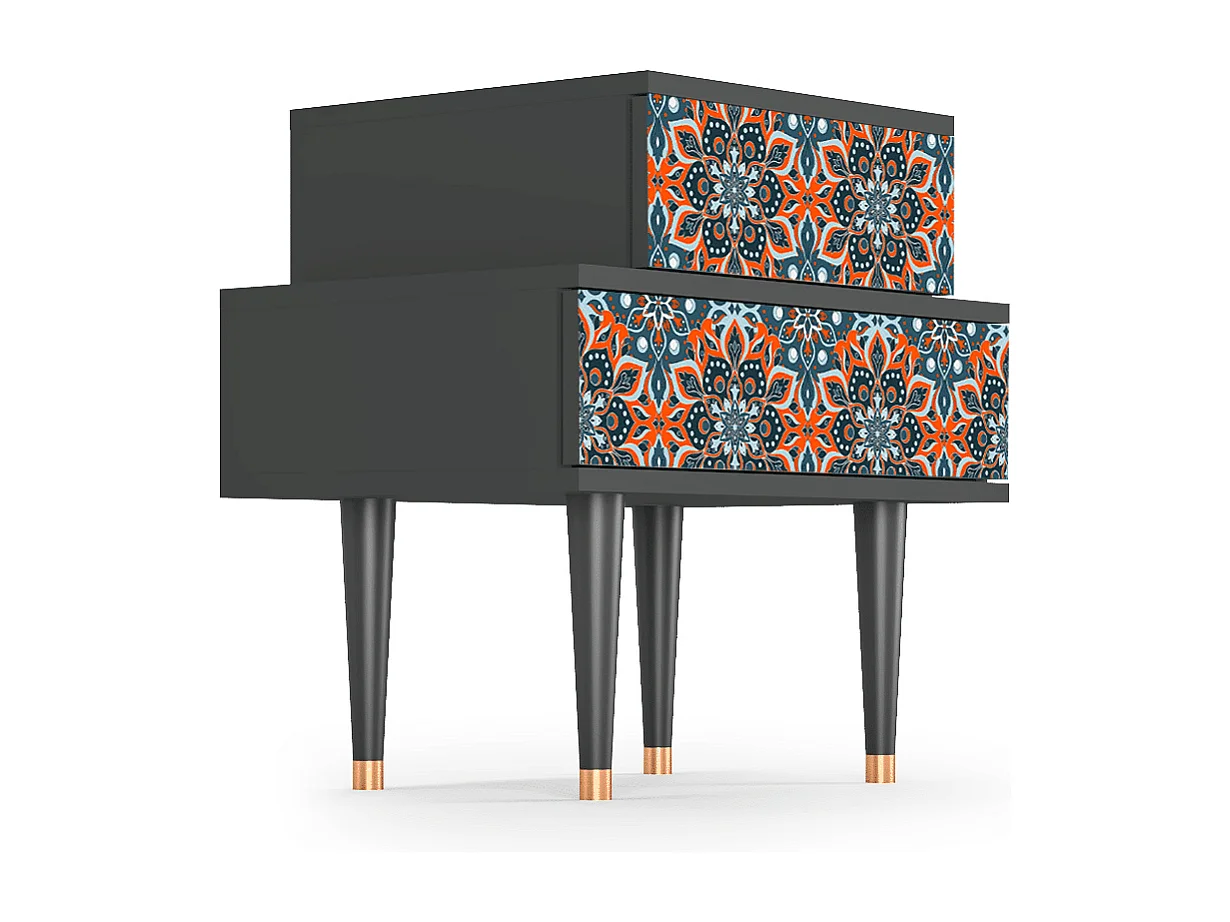 Comodino - 58х58х41 cm - NS1 - Fire Beetle, Antracite