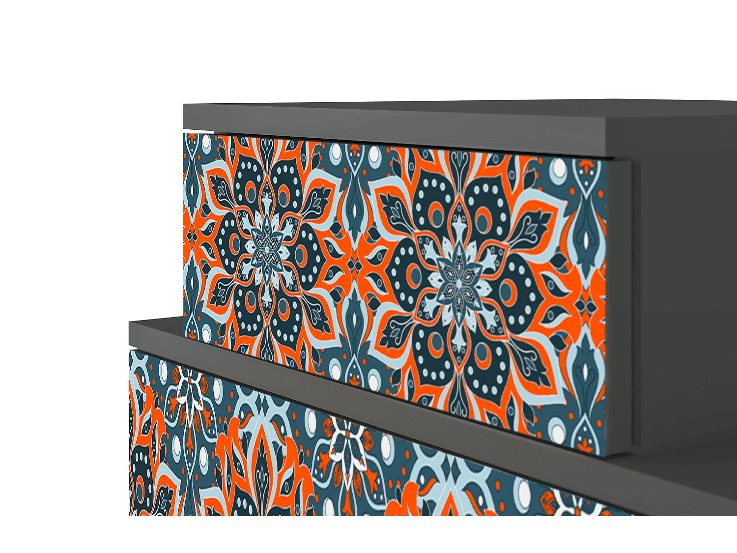 Comodino - 58х58х41 cm - NS1 - Fire Beetle, Antracite