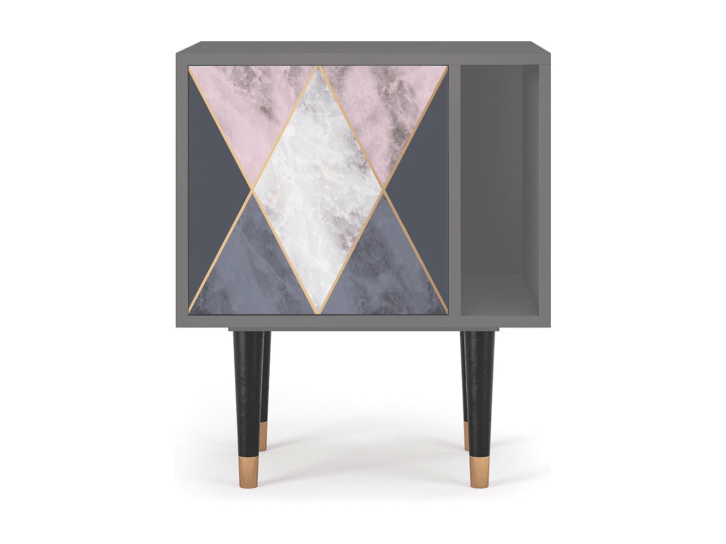 Nachttisch - 57х69х48 cm - S2 - Ideal Harmony, Grau