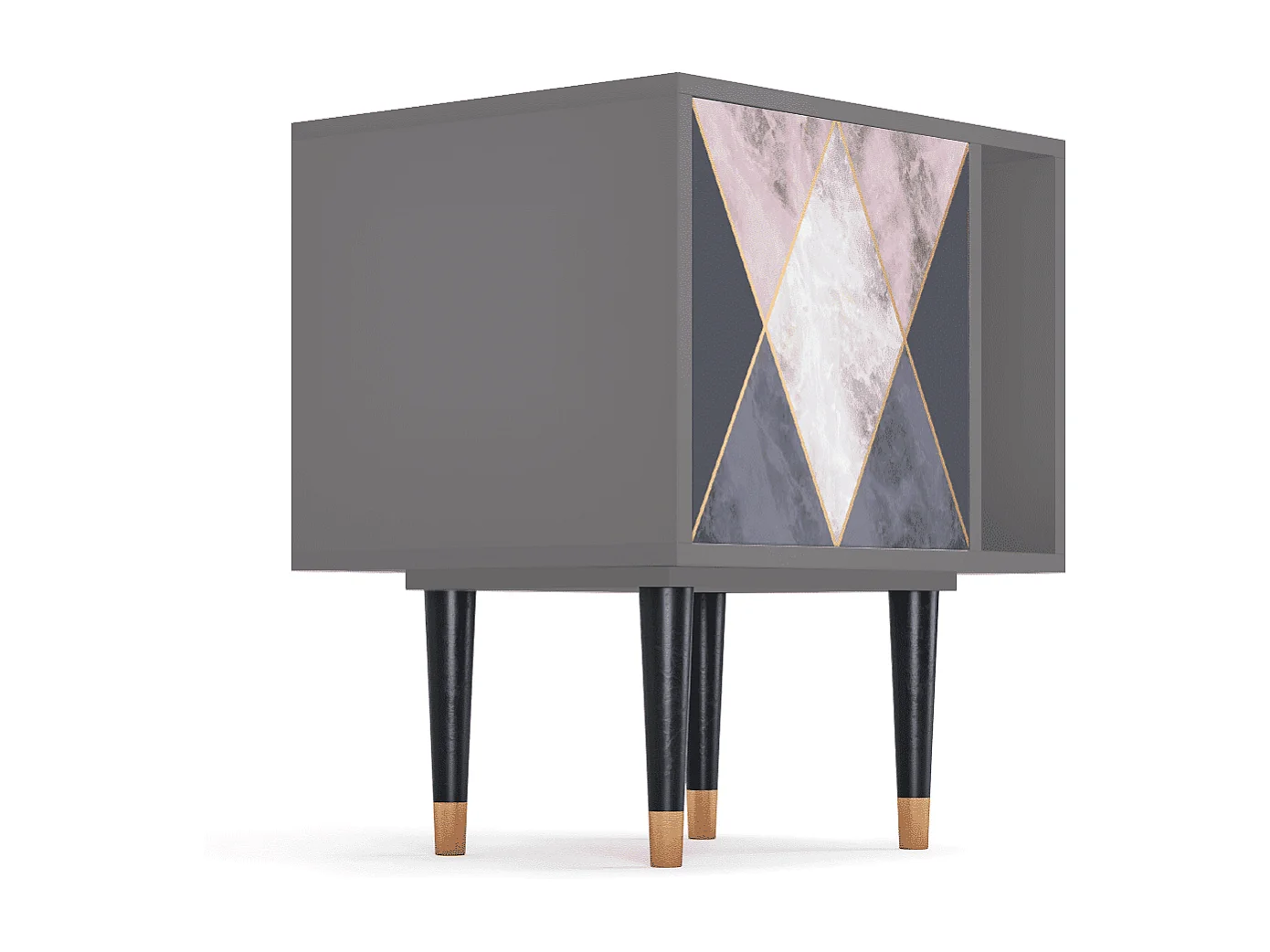 Nachttisch - 57х69х48 cm - S2 - Ideal Harmony, Grau