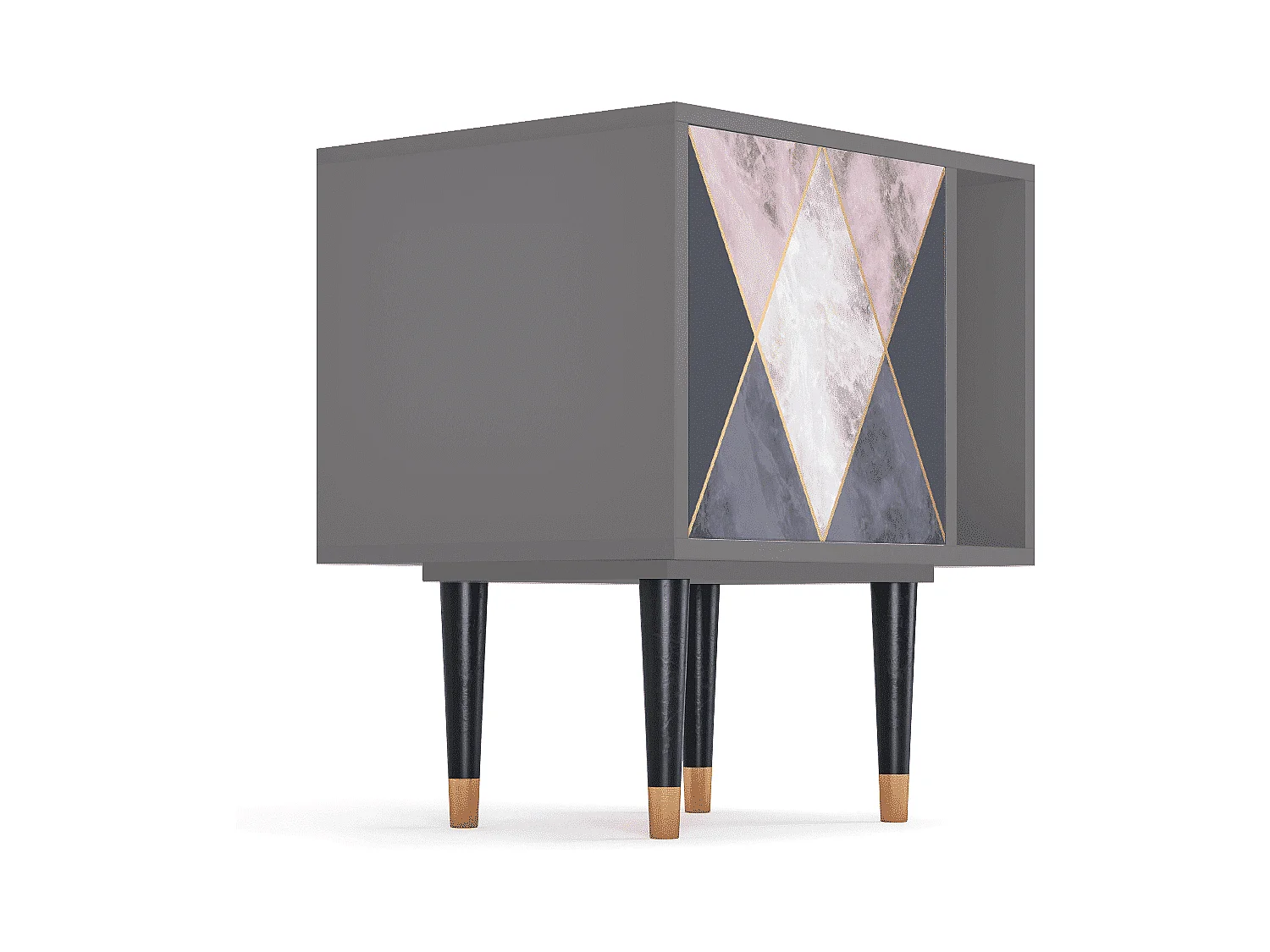 Criado-mudo - 57х69х48 cm - S2 - Ideal Harmony, Cinza