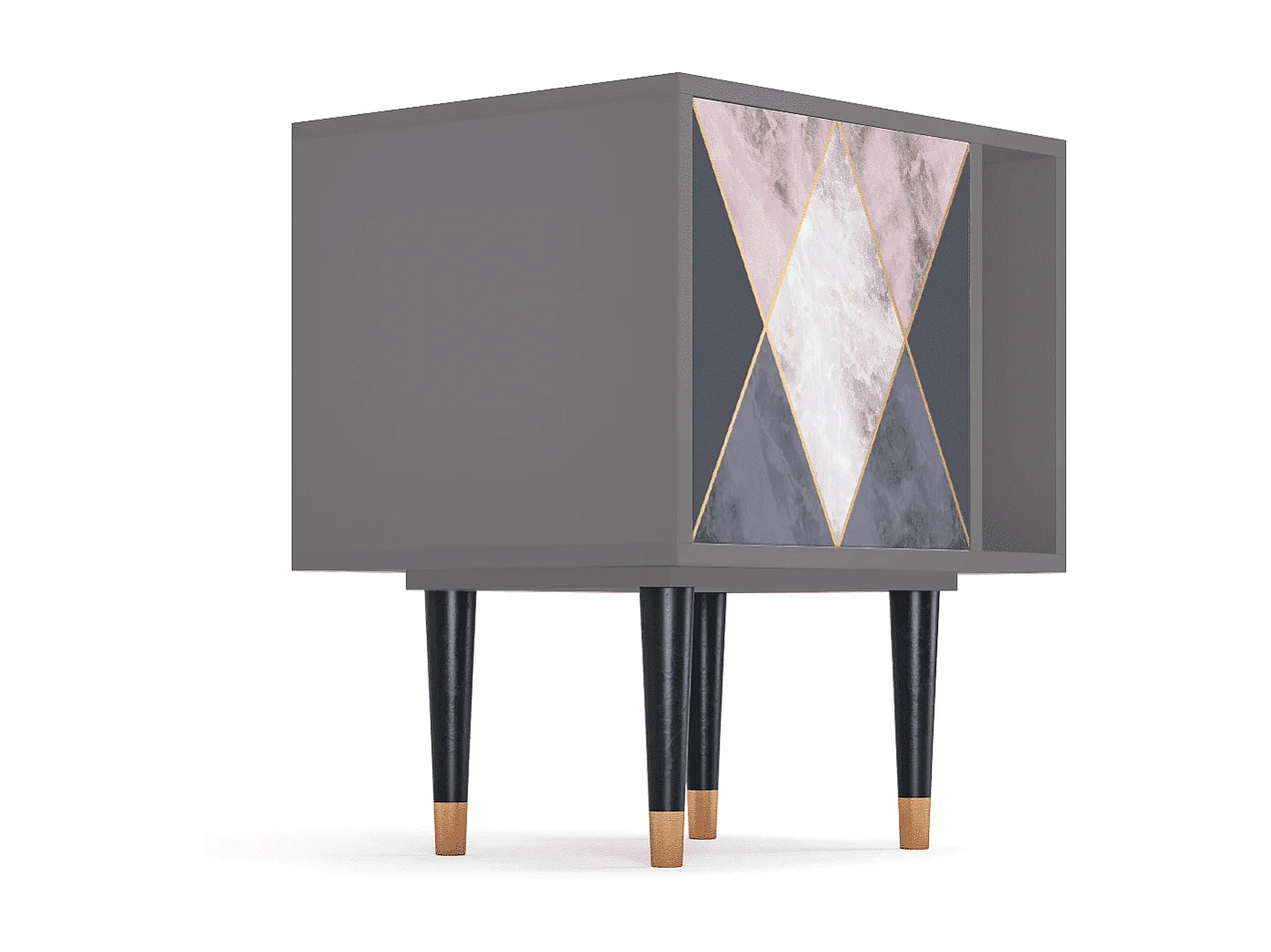 Table de nuit - 57х69х48 cm - S2 - Ideal Harmony, Gris