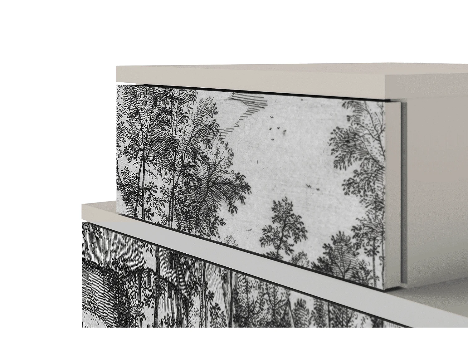 Table de nuit - 58х58х41 cm - NS1 - Village Road, Sable