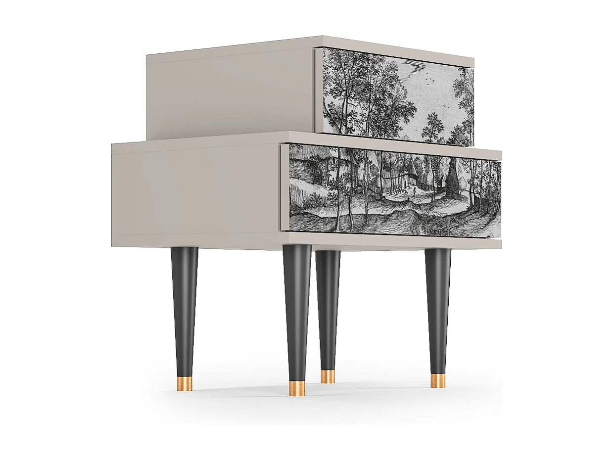 Criado-mudo - 58х58х41 cm - NS1 - Village Road, Areia