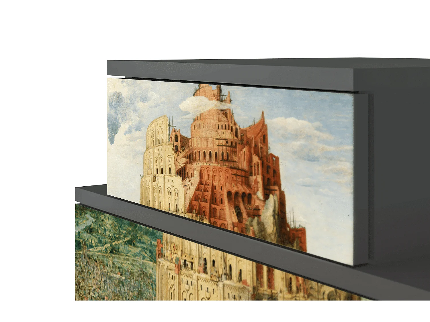 Comodino - 58х58х41 cm - NS1 - Elder The Tower, Antracite