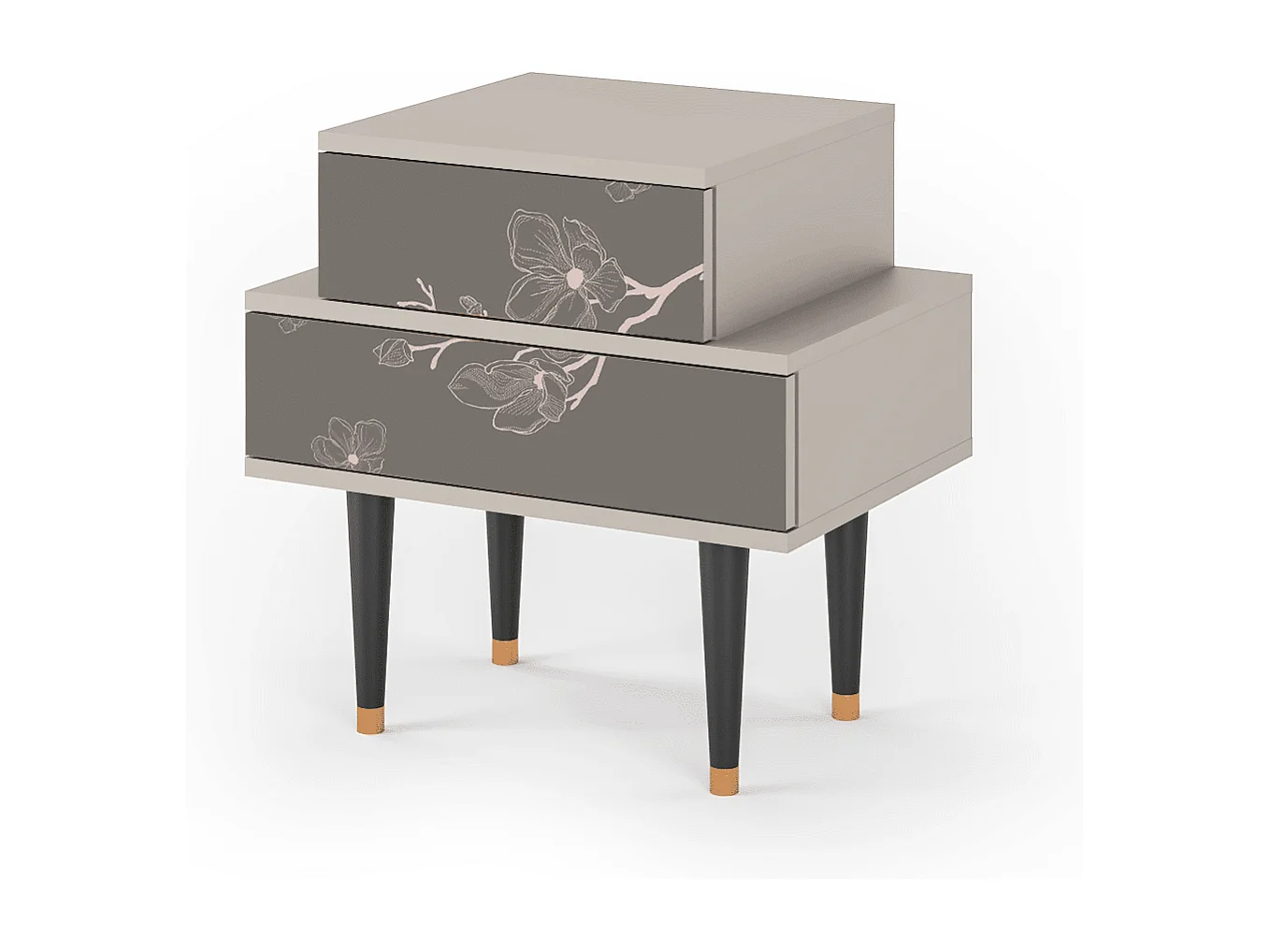 Table de nuit - 58х58х41 cm - NS1 - Cherry Blossom, Sable