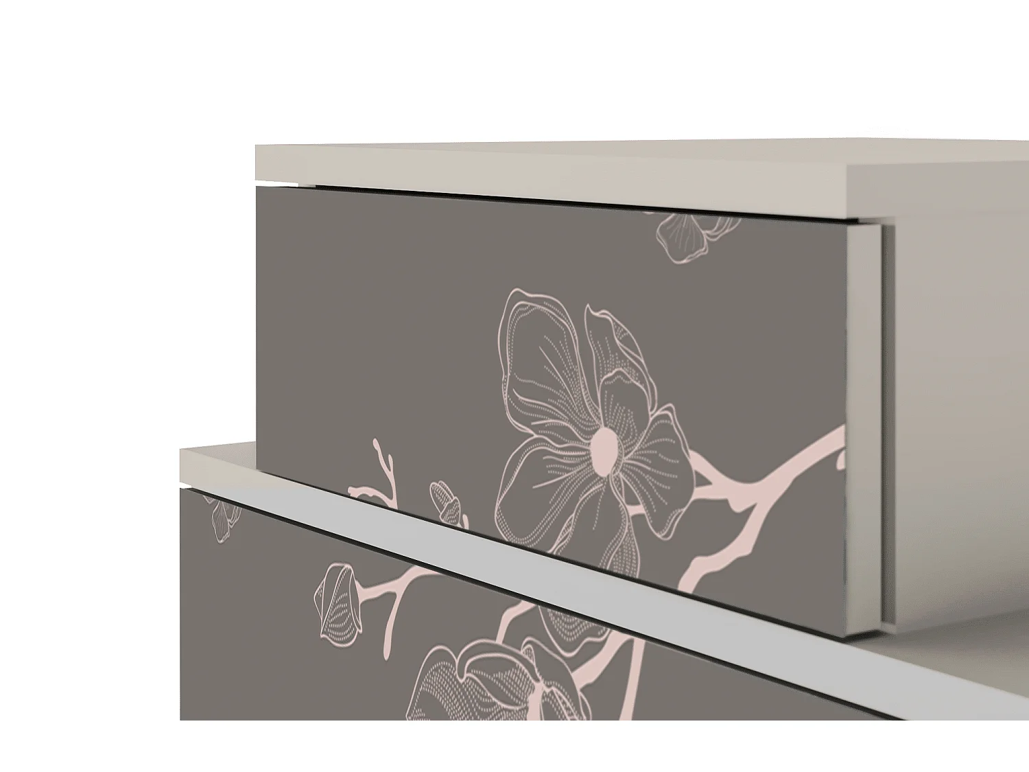 Table de nuit - 58х58х41 cm - NS1 - Cherry Blossom, Sable