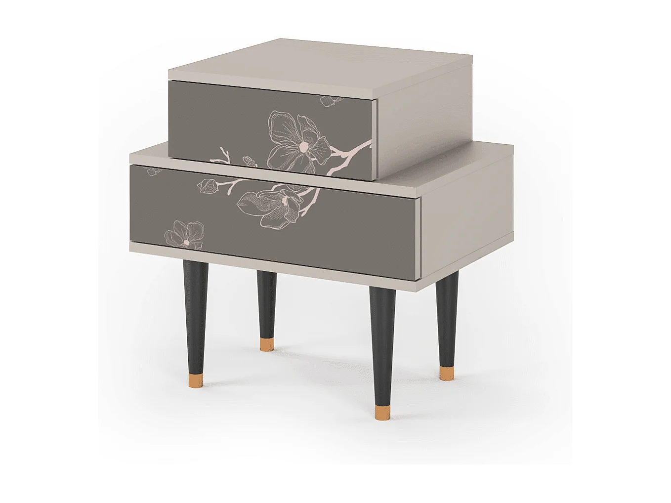 Table de nuit - 58х58х41 cm - NS1 - Cherry Blossom, Sable