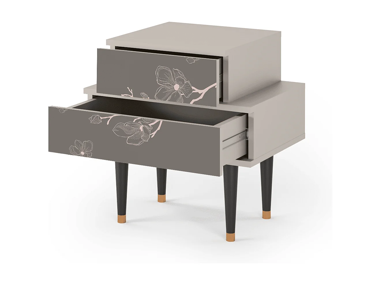 Table de nuit - 58х58х41 cm - NS1 - Cherry Blossom, Sable