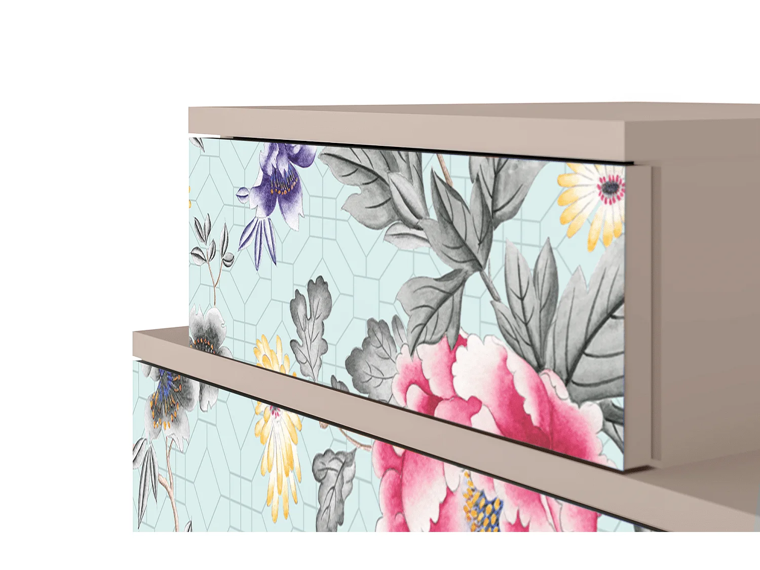 Nachttisch - 58х58х41 cm - NS1 - Sky Garden, Latte