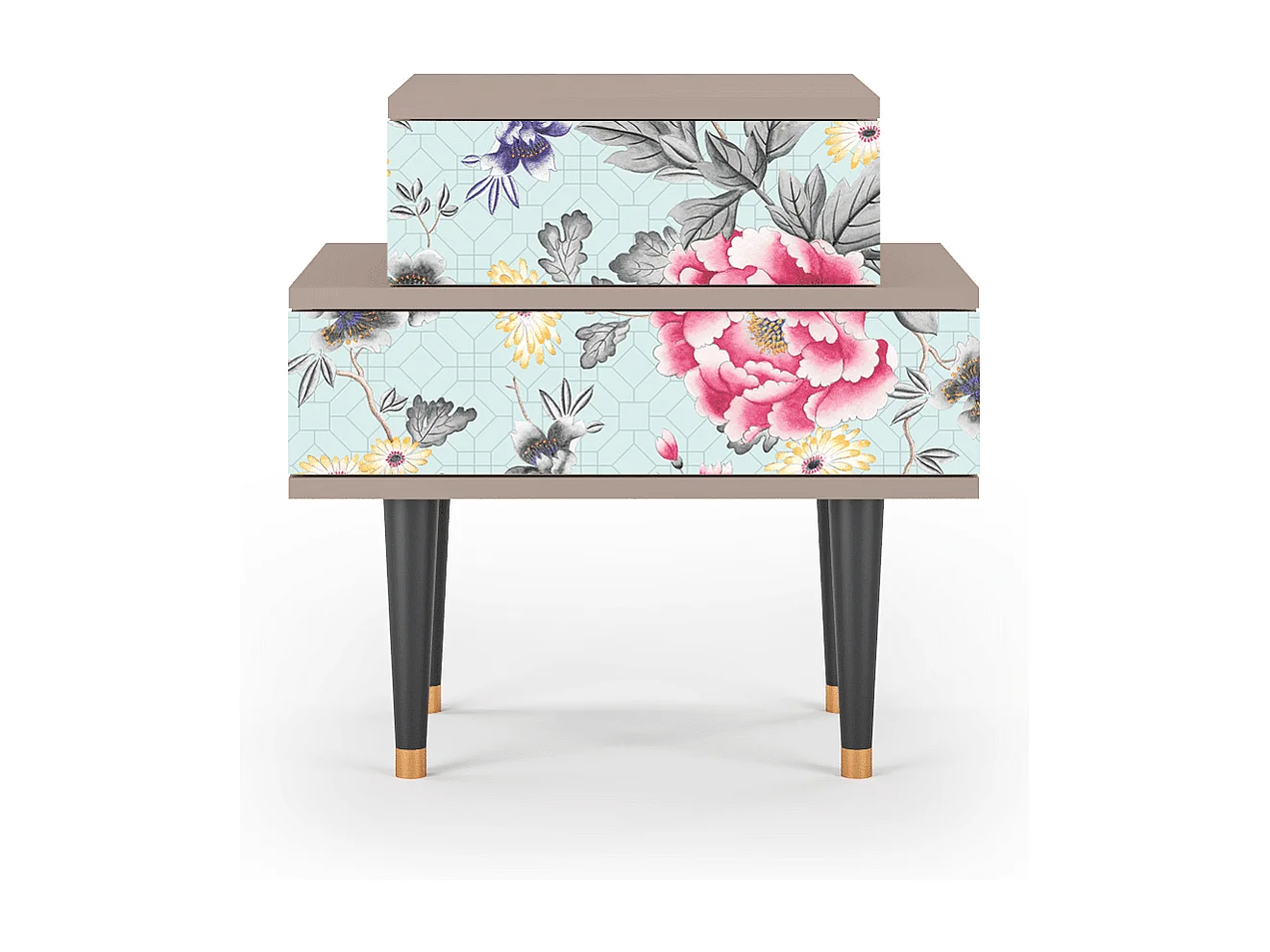 Table de nuit - 58х58х41 cm - NS1 - Sky Garden, Latte