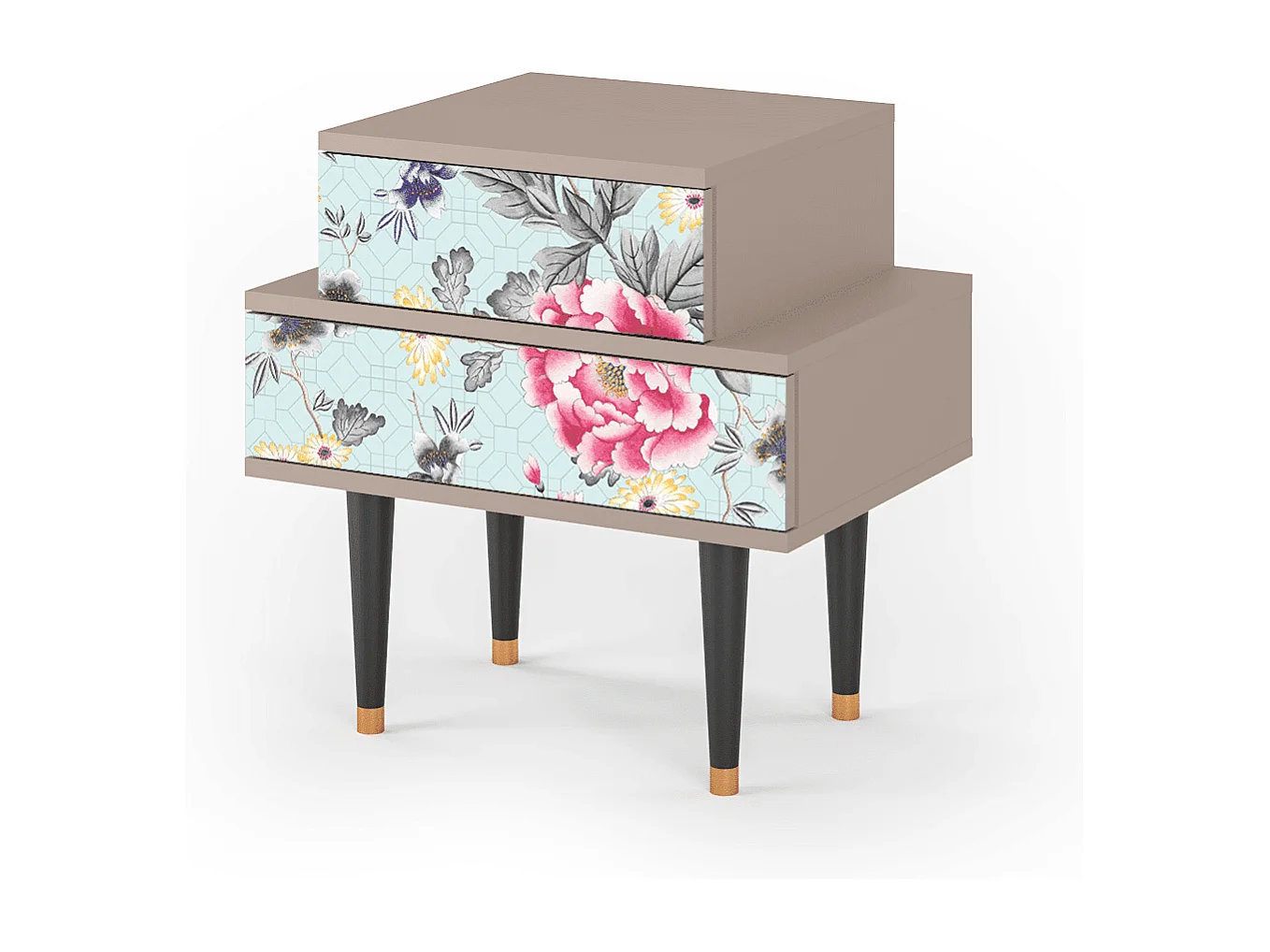 Table de nuit - 58х58х41 cm - NS1 - Sky Garden, Latte