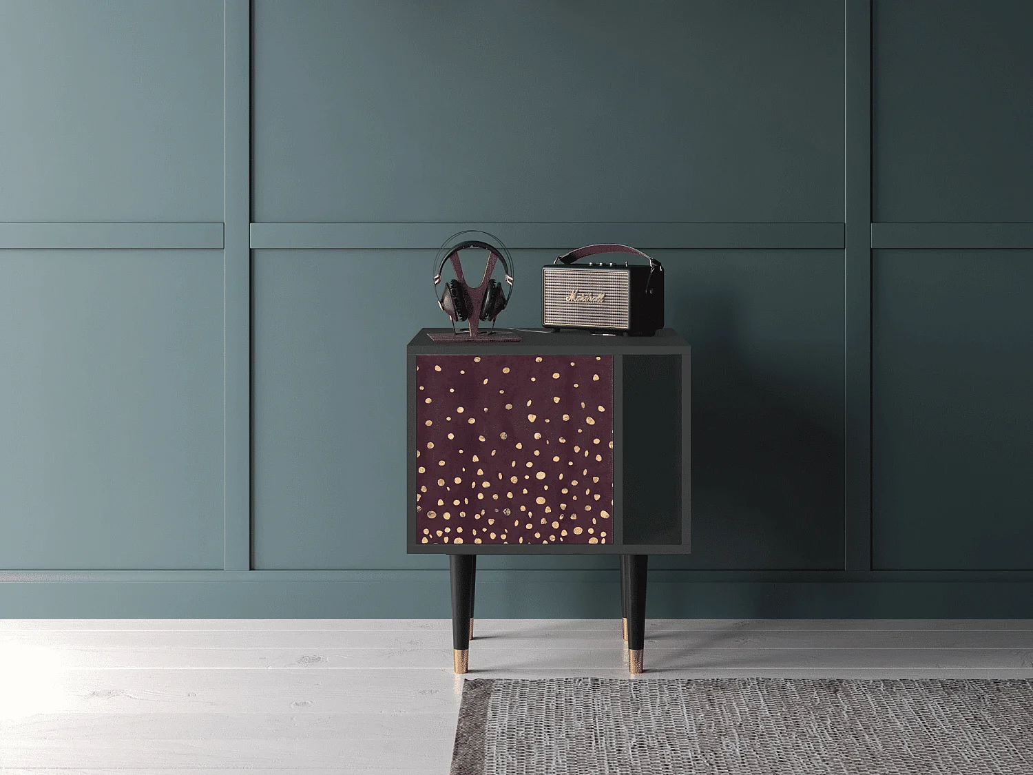 Table de nuit - 57х69х48 cm - S2 - Glowworms, Anthracite