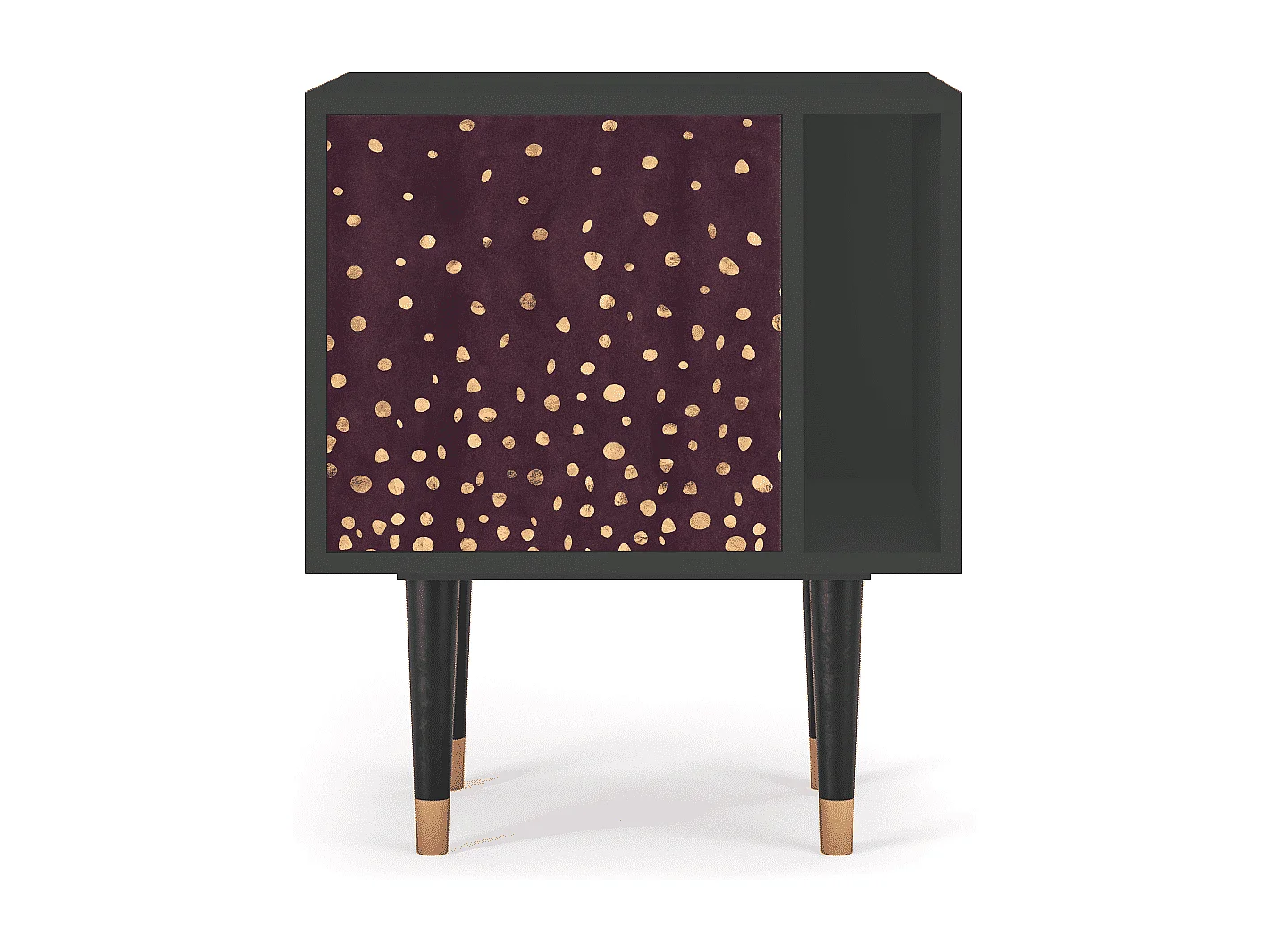 Table de nuit - 57х69х48 cm - S2 - Glowworms, Anthracite