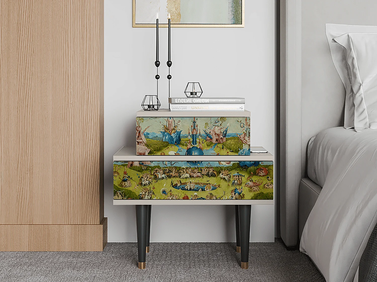 Comodino - 58х58х41 cm - NS1 - The Garden 2 by Bosch, Sabbia