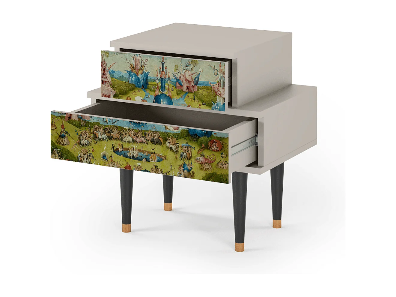 Table de nuit - 58х58х41 cm - NS1 - The Garden 2 by Bosch, Sable
