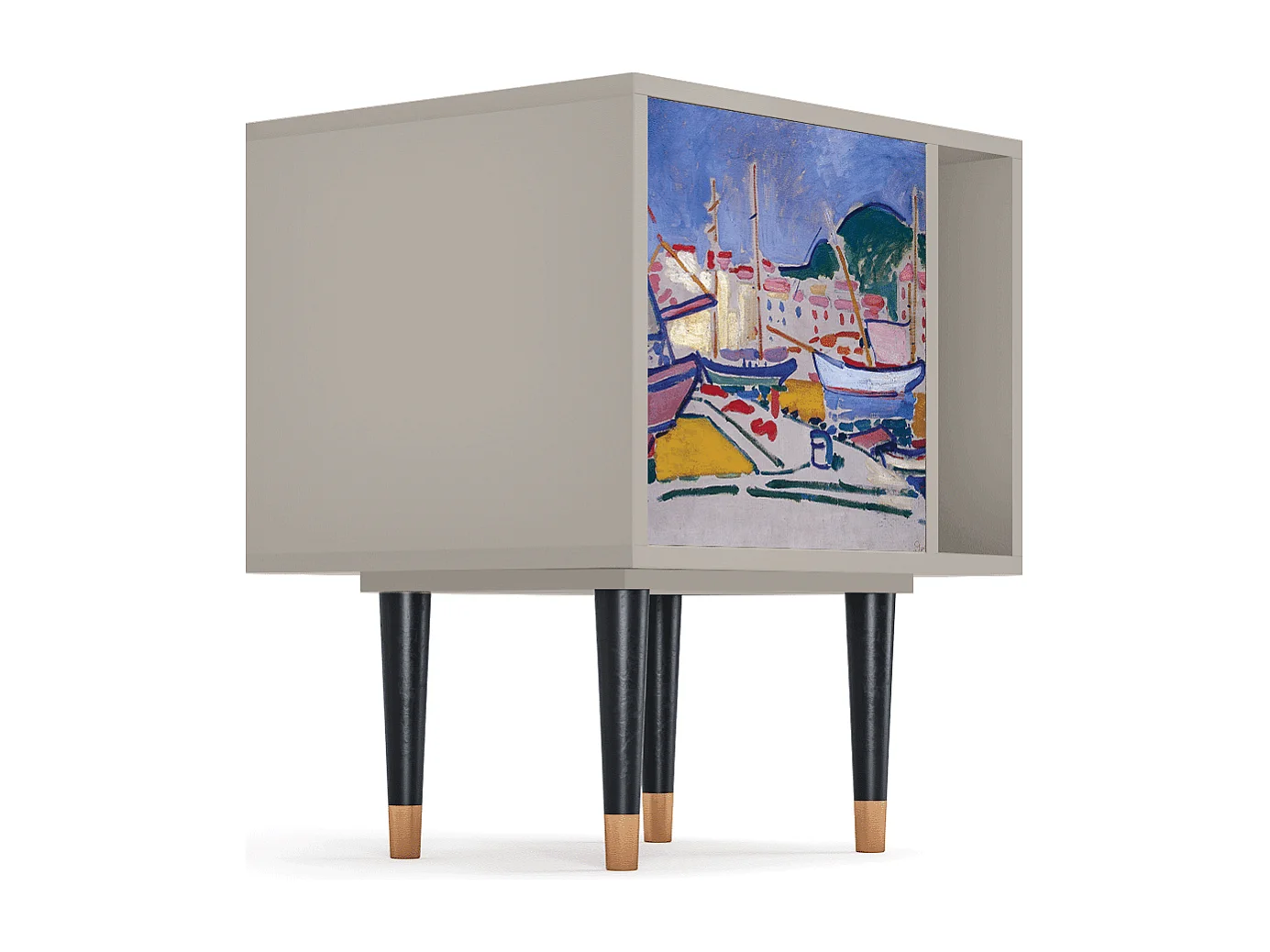 Table de nuit - 57х69х48 cm - S2 - The Port of Collioure , Sable