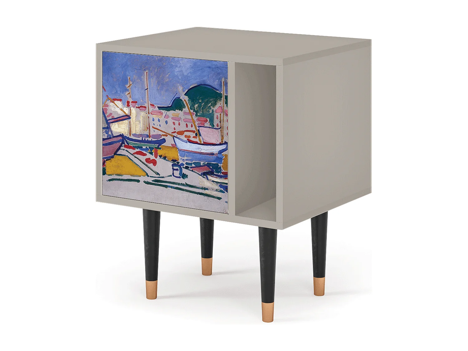 Table de nuit - 57х69х48 cm - S2 - The Port of Collioure , Sable