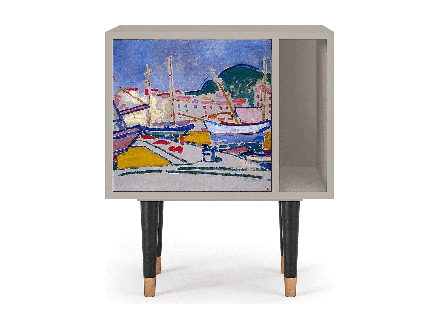 Table de nuit - 57х69х48 cm - S2 - The Port of Collioure , Sable