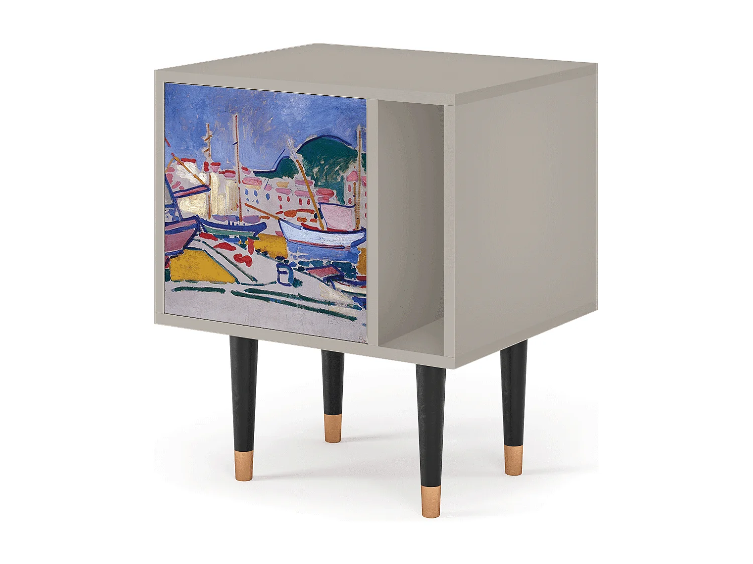 Table de nuit - 57х69х48 cm - S2 - The Port of Collioure , Sable