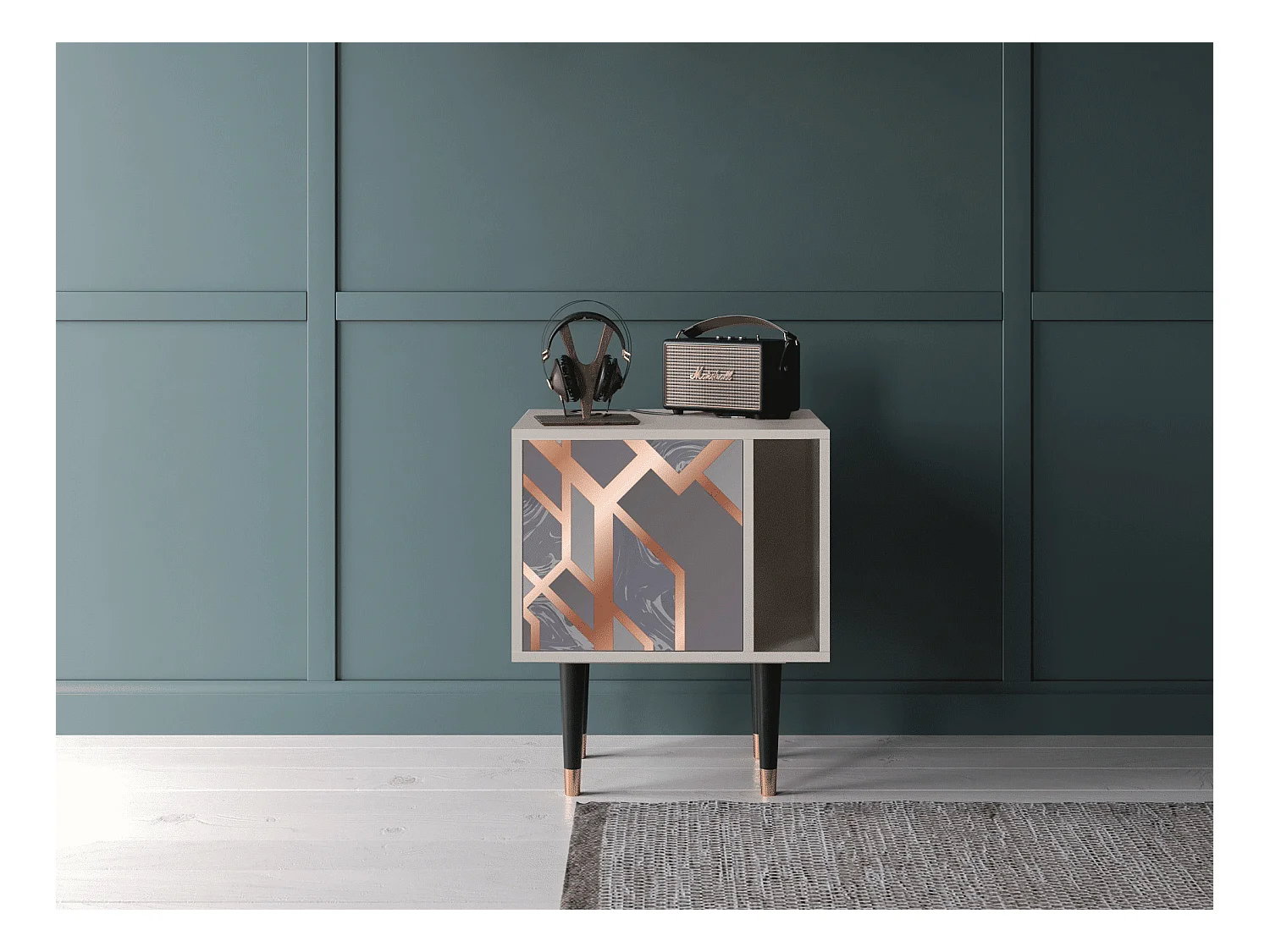 Nachtkastje - 57х69х48 cm - S2 - Taupe Anatomy, Zand