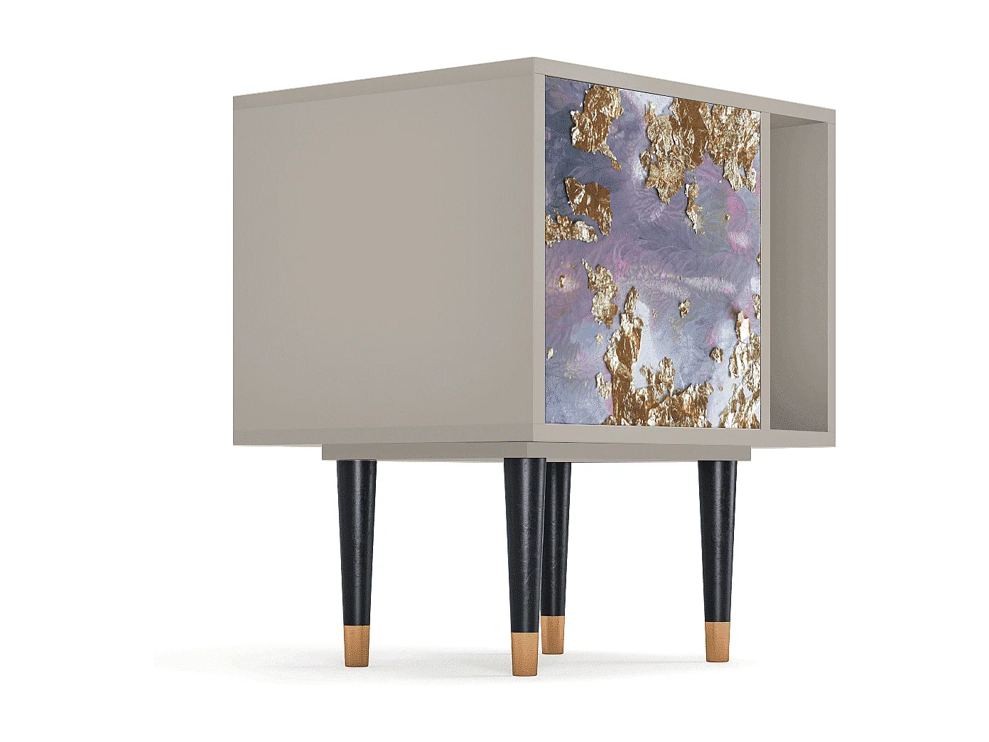 Stolik nocny - 57х69х48 cm - S2 - Planet Earth, Piaskowy