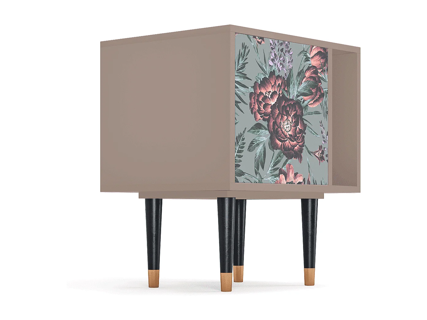 Table de nuit - 57х69х48 cm - S2 - Light Peonies, Latte