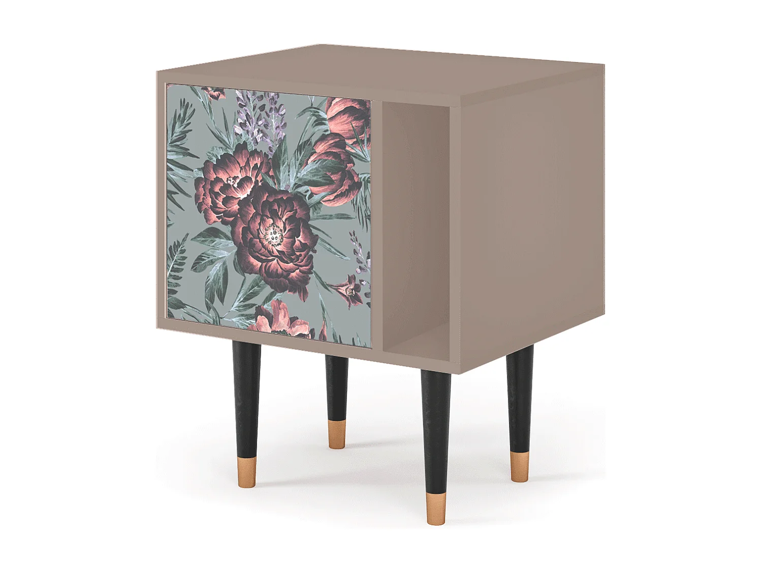 Table de nuit - 57х69х48 cm - S2 - Light Peonies, Latte