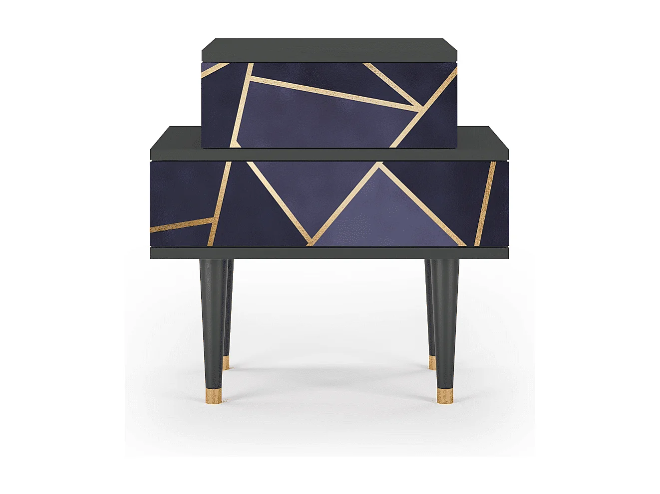 Comodino - 58х58х41 cm - NS1 - The Amethyst, Antracite