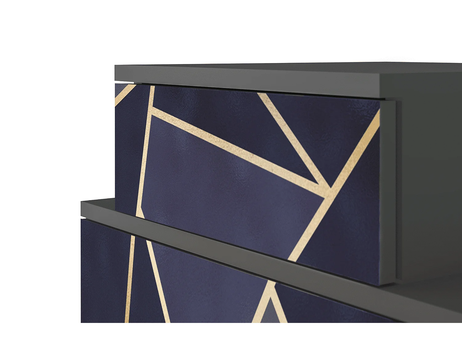 Nachttisch - 58х58х41 cm - NS1 - The Amethyst, Anthrazit