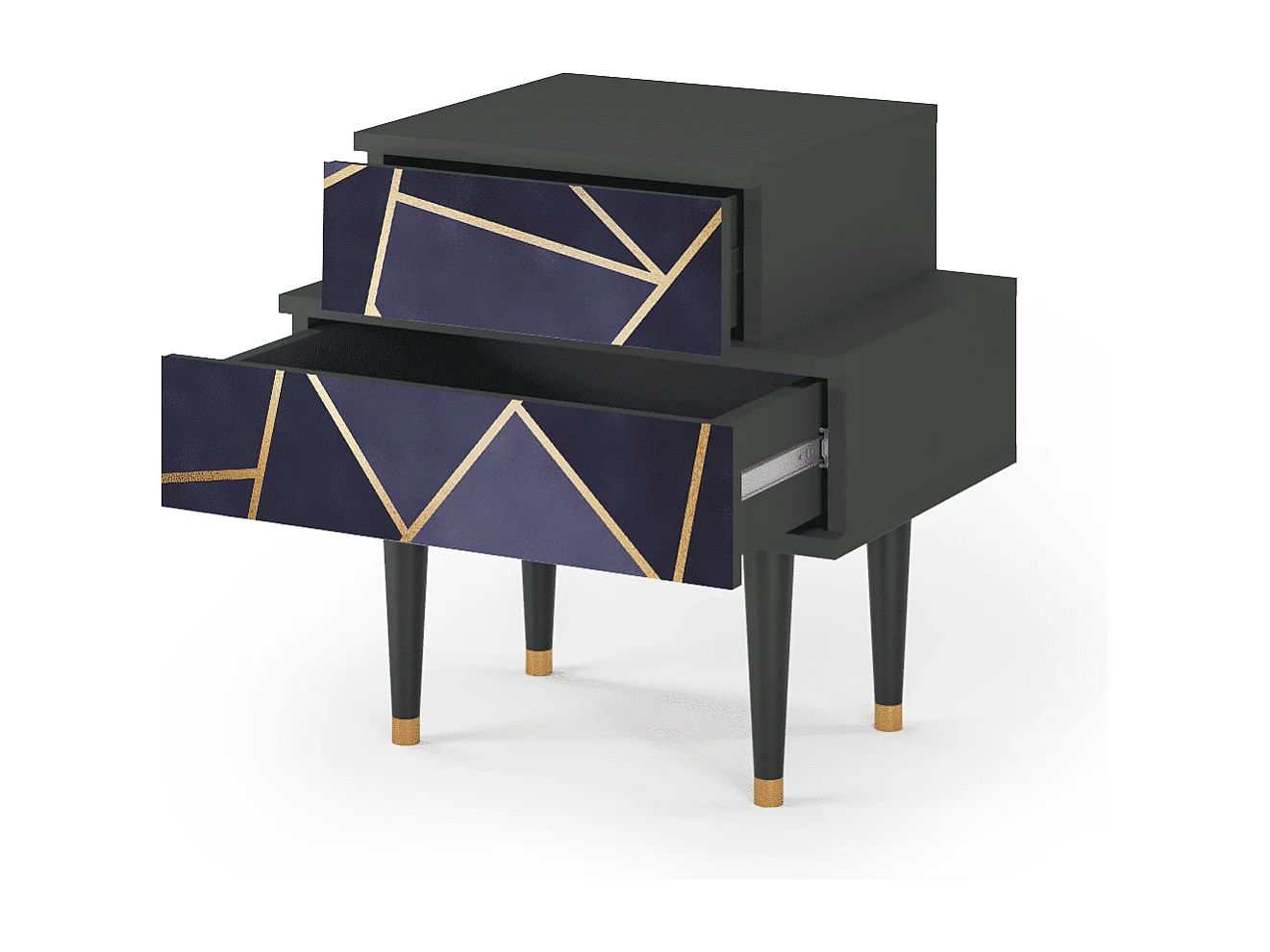 Nachttisch - 58х58х41 cm - NS1 - The Amethyst, Anthrazit