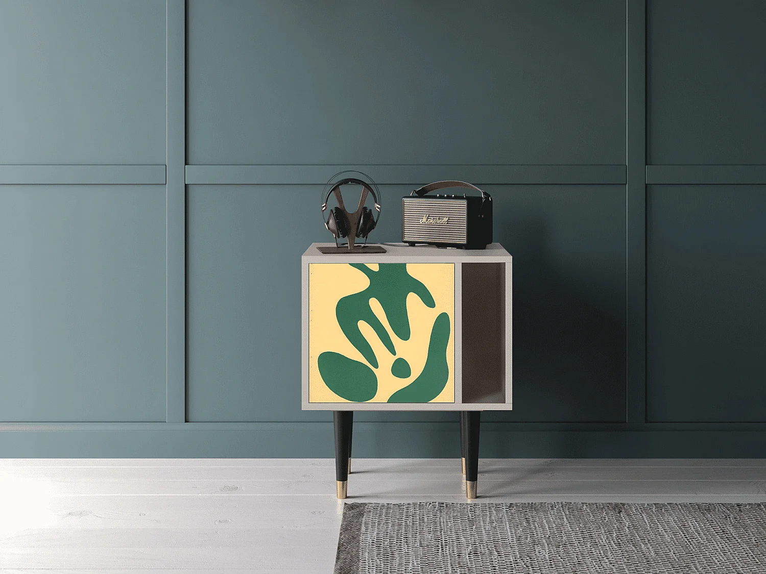 Stolik nocny - 57х69х48 cm - S2 - Constellations by Arp, Piaskowy